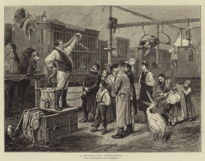 Ett resande menageri av Paul Friedrich Meyerheim