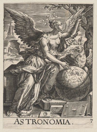 Platta 7: Astronomia, från The Seven Liberal Arts, ca. 1628-66., ca. 1628-66. av Paul Fürst