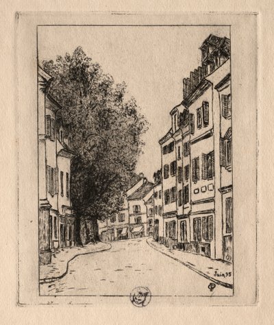 Sex etsningar: Notre Dame, Pontoise, 1895. av Paul Gachet