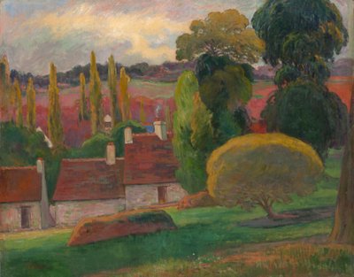 En gård i Bretagne, ca. 1894. av Paul Gauguin