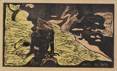 Auti Te Pape kvinnor vid floden från Noa Noa-serien, 1893-1894 av Paul Gauguin