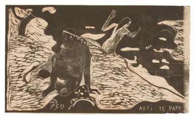 Auti te pape (Kvinnor vid floden), från Noa Noa Suite av Paul Gauguin