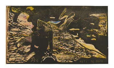 Auti te pape (Kvinnor vid floden), ur Noa Noa-sviten av Paul Gauguin