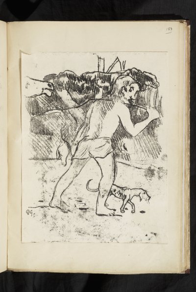 Före och efter - Återvända från jakten av Paul Gauguin