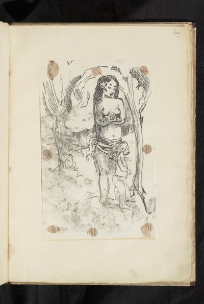 Före och efter - Kvinna och barn av Paul Gauguin