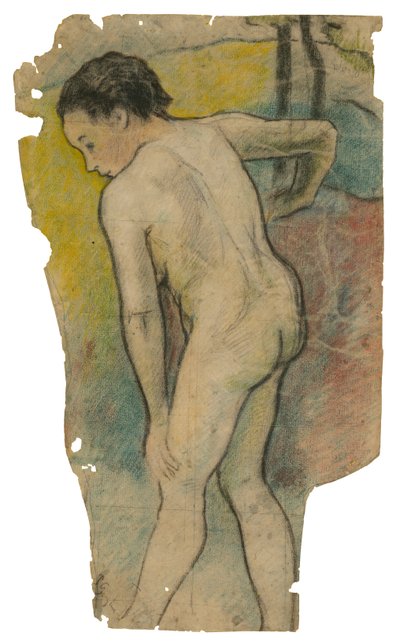 Breton badare, 1886-87 av Paul Gauguin