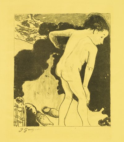 Bretonska badande av Paul Gauguin