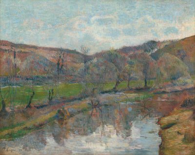 Bretagne landskap, 1888. av Paul Gauguin