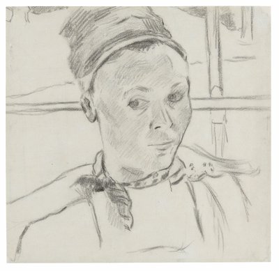 Byst av en ung bretonsk kvinna (möjligen Marie Lagadu) av Paul Gauguin
