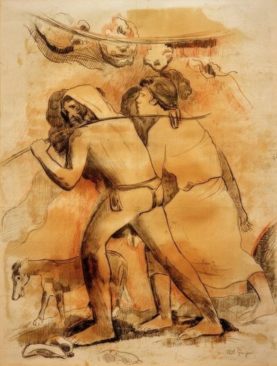 Avgången (Adam och Eva) av Paul Gauguin