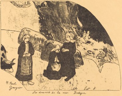 Havets drama, Bretagne av Paul Gauguin