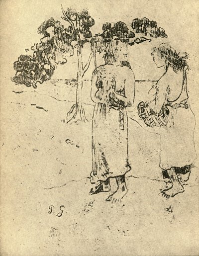Teckning, 1936 av Paul Gauguin