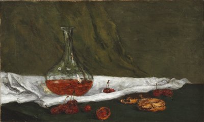 Franska:  Cerises et carafon Körsbär och karaff av Paul Gauguin