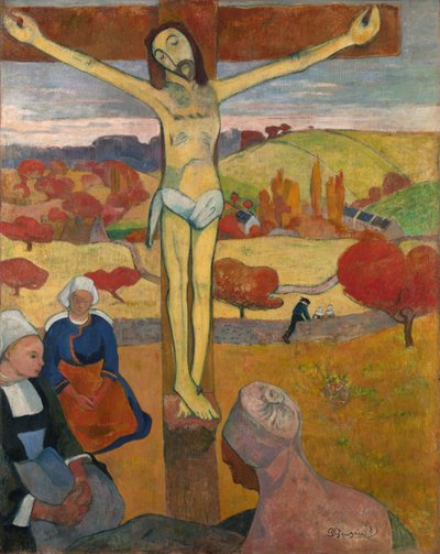 Franska:  Le Christ jaune Den gula Kristus av Paul Gauguin