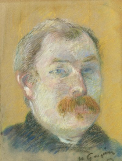 Franska:  Portrait de William Lund Porträtt av William Lund av Paul Gauguin
