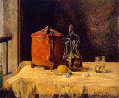 Franska: À la fenêtre, nature morte Vid fönstret av Paul Gauguin