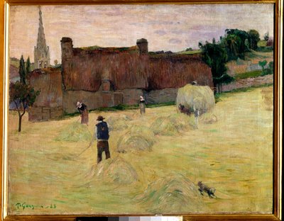 Hö i Bretagne Målning av Paul Gauguin (1848-1903) 1888 Sön. 0,73 x 0,92 m Paris, musee d
