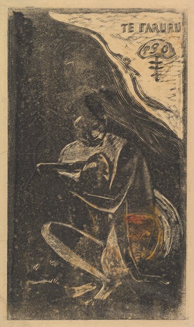 Here We Make Love Te Faruru, från Fragrance Noa Noa, 1893-94. av Paul Gauguin