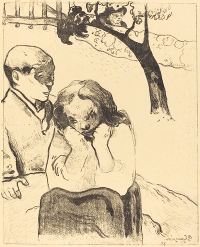 Human Sorrow (Miseres humaines) av Paul Gauguin