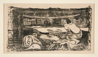 Insidan av lådan av Paul Gauguin