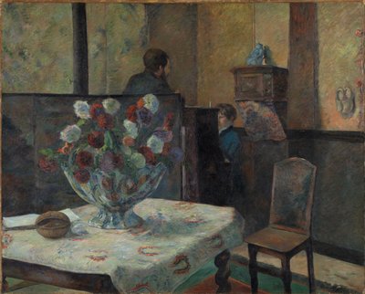 Interiör av målaren Paris, rue Carcel, 1881. av Paul Gauguin