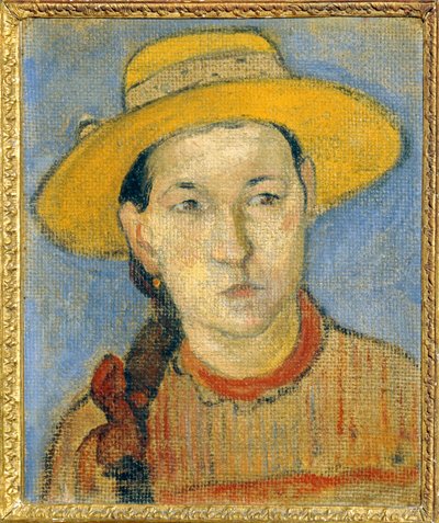 Jeune creole - Ung kreol ... (målning på duk) av Paul Gauguin