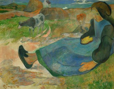 The Cow Keeper, eller ung breton av Paul Gauguin