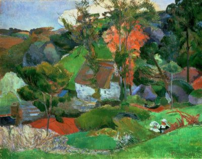 Kvinna med kanna, eller Landskap vid Pont-Aven av Paul Gauguin