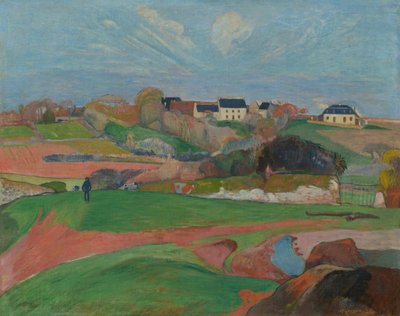 Landskap vid Le Pouldu av Paul Gauguin