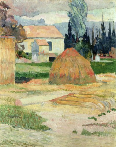 Landskap nära Arles av Paul Gauguin