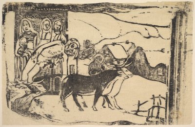 Den bretonska Golgata, 1898-99. av Paul Gauguin