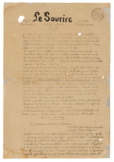 Le sourire: Journal sérieux, 13 oktober 1899 av Paul Gauguin