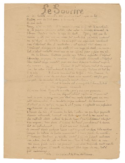 Le sourire: Journal sérieux, 19 september 1899 av Paul Gauguin