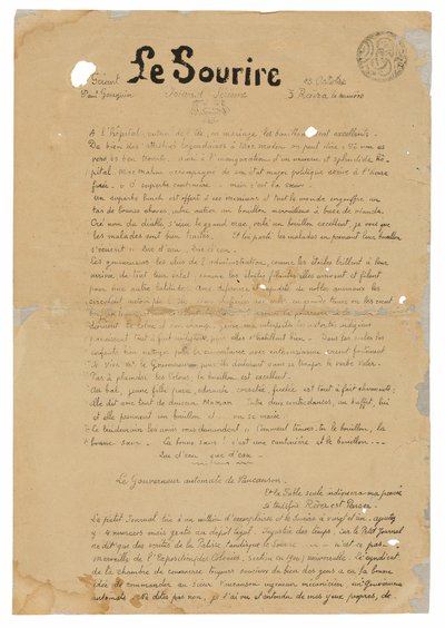 Le sourire: Journal sérieux, 13 oktober 1899 av Paul Gauguin