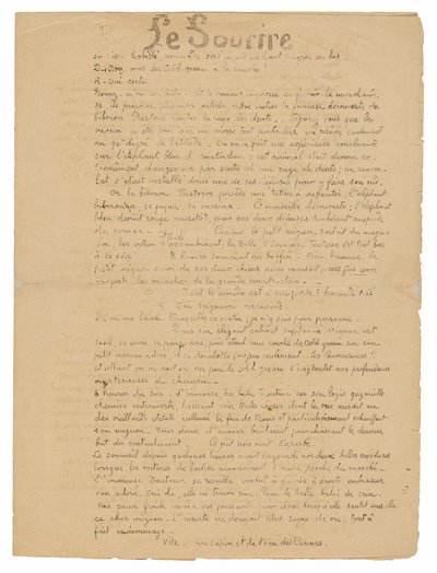Le sourire: Journal sérieux, 19 september 1899 av Paul Gauguin