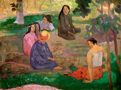 Parau Parau-samtalet, 1891 av Paul Gauguin