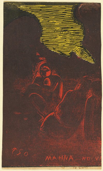 Mahna no Varua Ino (Demonen talar) [verso] av Paul Gauguin