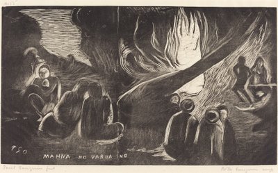 Mahna no Varua Ino (Djävulen talar) av Paul Gauguin