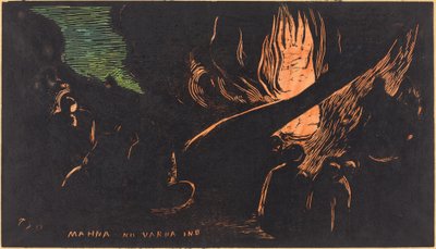 Mahna no Varua Ino (Djävulen talar) av Paul Gauguin