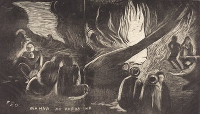 Mahna no Varua Ino Djävulen talar, 18941895. av Paul Gauguin