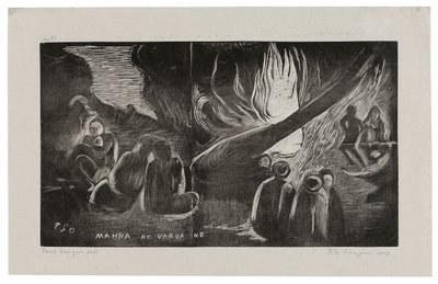 Mahna no varua ino (Djävulen talar), från Noa Noa-sviten av Paul Gauguin