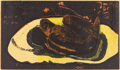 Hon är hemsökt av en ande av Paul Gauguin