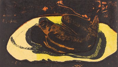 Manao Tupapau She is Haunted by a Spirit, 18941895. av Paul Gauguin