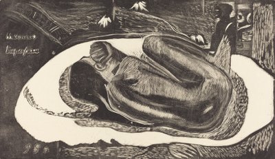 Manoa Tupapau She is Haunted by a Spirit, 18941895. av Paul Gauguin