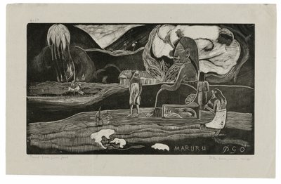 Maruru (Offerings of Gratitude), från Noa Noa Suite av Paul Gauguin
