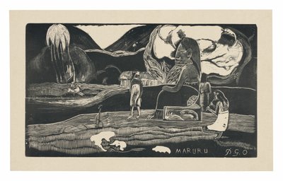 Maruru (Offerings of Gratitude), från Noa Noa Suite av Paul Gauguin