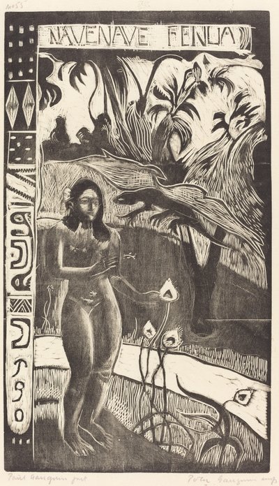 Nave Nave Fenua (Delightful Land) av Paul Gauguin