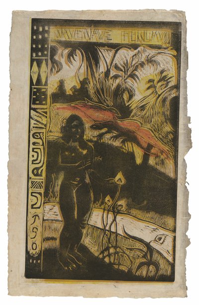 Nave nave fenua (Delightful Land), från Noa Noa Suite av Paul Gauguin