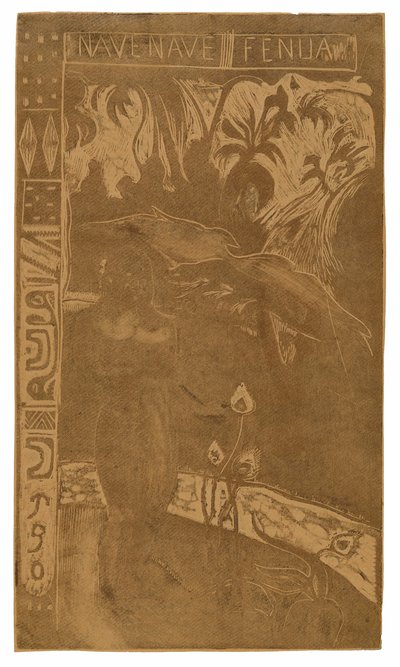 Nave nave fenua (Delightful Land), från Noa Noa Suite av Paul Gauguin