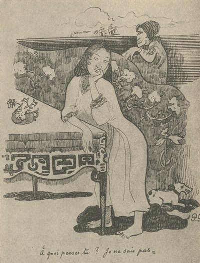 Om vad du tänker vet jag inte om, 1936 av Paul Gauguin